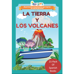 iSprowt Spanish Translation Books, Earth & Volcanoes, Pack Of 21 Books