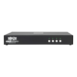 Tripp Lite Secure KVM Switch, DVI to DVI - 4-Port, NIAP PP3.0 Certified, Audio, CAC Support, Single Monitor - KVM / audio switch - 4 x KVM / audio - 1 local user - desktop - TAA Compliant