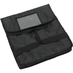 American Metalcraft Pizza Delivery Bags, 18" x 18" x 5", Black, Pack Of 10 Bags