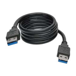 Eaton Tripp Lite Series USB 3.0 SuperSpeed A/A Cable (M/M), Black, 3 ft. (0.91 m) - USB cable - USB Type A (M) to USB Type A (M) - USB 3.0 - 3 ft - black