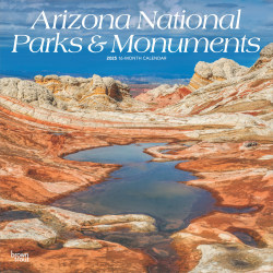 2025 BrownTrout Arizona National Parks & Monuments Monthly Plastic-Free Square Wall Calendar, 12" x 12", American States, January to December 2025, 9781975476007
