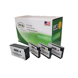 IPW Preserve 140-962-ODP Remanufactured HP 962XL High-Yield 4-Pack, XL Black, XL Cyan, XL Yellow & XL Magenta, Replacement  - 140962ODP