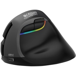 Urban Factory ERGO PRO Mouse - Optical - Wireless - Bluetooth/Radio Frequency - 2.40 GHz - Rechargeable - EPR20UF