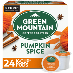Green Mountain Coffee® Single-Serve Coffee K-Cup® Pods, Pumpkin Spice, Carton Of 24