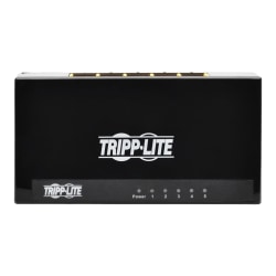 Tripp Lite 5-Port Gigabit Ethernet Switch Desktop RJ45 Unmanaged Switch - Switch - unmanaged - 5 x 10/100/1000 - desktop - AC 100 - 240 V