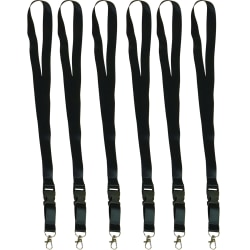 Teacher Created Resources Lanyard, Black, Pack Of 6