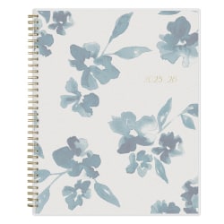 2025-2026 Blue Sky Weekly/Monthly Academic Planner, 8-1/2" x 11", Bakah Blue Frosted, July 2025 To June 2026, 131951