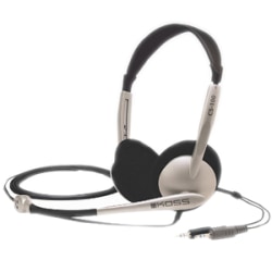Koss CS100 - Headset - on-ear - wired - black, white