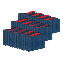 Barker Creek Tab File Folders, Letter Size, Denim, Pack Of 36 Folders
