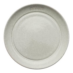 Staub Ceramic Dinnerware Set, 6" Appetizer Plates, White Truffle, Set Of 4 Plates