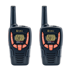 Cobra® microTALK® GMRS/FRS Walkie Talkies, Black, 2-Pack, CXT390