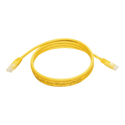 Tripp Lite 5ft Cat6 Gigabit Molded Patch Cable RJ45 M/M 550MHz 24AWG Yellow - 128 MB/s - 5 ft - Yellow