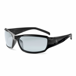 Ergodyne Skullerz® Safety Glasses, Thor, Black Frame, Indoor/Outdoor Lens