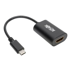 Tripp Lite USB C to HDMI Video Adapter Converter, 4K x 2K, M/F, USB-C to HDMI, USB Type-C to HDMI, USB Type C to HDMI 6in - 1 x HDMI - Mac, Chrome OS