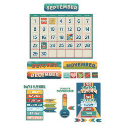 Eureka Adventurer Calendar 110-Piece Bulletin Board Set