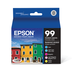 Epson® 99 Claria® Cyan, Magenta, Yellow Ink Cartridges, Pack Of 3, T099920