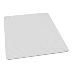 SKILCRAFT® Biobased Chair Mat For Low/Medium Pile Carpet, 60" x 60", Clear (AbilityOne 722001656833)