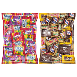 Twix, Milky Way, Snickers, M&Ms, Skittles And Lifesaver Gummies Candy Variety Mix, 100 Oz, Total Qty 2