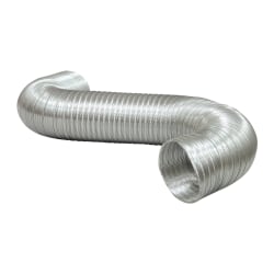 Deflecto® 8' Semi-Rigid Flexible Aluminum Duct, 6" Diameter, A068-4-A