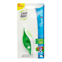 Paper Mate® Liquid Paper® DryLine® Grip Correction Tape, 1/5" x 334 4/5", White