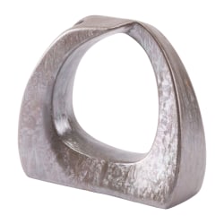 Zuo Modern Triangle Figurine, 9 7/16"H x 10 5/8"W x 3 3/4"D, Gunmetal