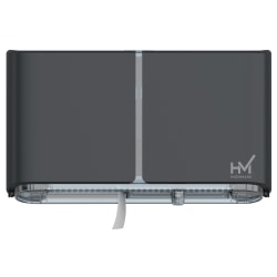 Highmark® Jumbo Bathroom Tissue Dispenser, 2 Rolls, 12"H x 20-1/2"W x 5-5/8"D, Dark Gray
