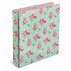 Office Depot® Brand Fashion 3-Ring Binder, 1" Round Rings, Vintage Floral