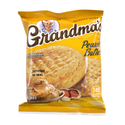 Grandma's Big Cookie Peanut Butter Cookies, 2.5 Oz, 2 Cookies Per Pack. Box of 60 Packs