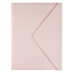 Eccolo Envelope PU Padfolio, 9" x 12-1/2", Pink