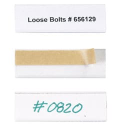 Open Edge Plastic Label Holder, 1" x 3", Clear, Pack Of 50