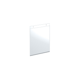 Azar Displays Wall-Mount U-Frame Acrylic Sign Holders, 10" x 8", Clear, Pack Of 10