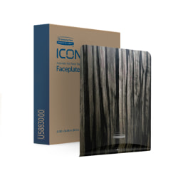 Kimberly-Clark Professional ICON Automatic Roll Towel Dispenser Faceplate, Ebony Wood Grain