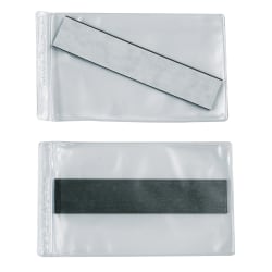 SuperScan® Vinyl Envelopes, 3" x 5", Clear, Case of 50