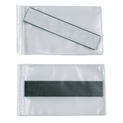 SuperScan® Vinyl Envelopes, 4" x 6", Clear, Pack Of 50
