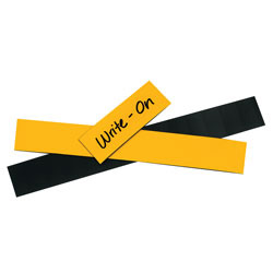 Partners Brand Magnetic Warehouse Label Roll, LH121, 1" x 50', Yellow