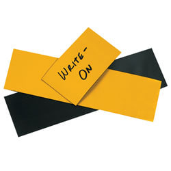 Partners Brand Magnetic Warehouse Label Roll, LH123, 2" x 50', Yellow