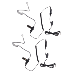 Cobra® Surveillance Headset with Microphone, Black, 2-Pack, GA-SV01
