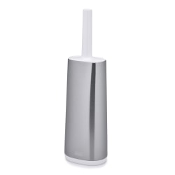 Joseph Joseph Toilet Brush With Holder, 17", Silver