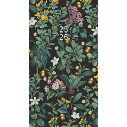 2025 Willow Creek Press 2-Year Monthly Checkbook/Calendar, 3-1/2" x 6-1/2", Botanical Nature, January 2025 To December 2026, 46890