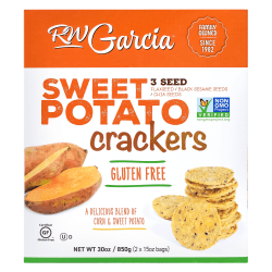 RW Garcia 3-Seed Sweet Potato Crackers, 30 Oz