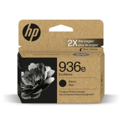 Original HP 936e Black EvoMore Ink Cartridge | Works with HP OfficeJet 9120 Series, HP OfficeJet Pro 9100 Series, HP OfficeJet Pro Wide Format 9700 series | Carbon neutral | 4S6V6LN