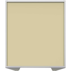 Ghent Floor Partition With Aluminum Frame, 53-7/8"H x 48"W x 2"D, Caramel