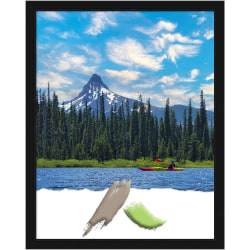Amanti Art Narrow Picture Frame, Opening Size 22" x 28", 16"H x 13"W x 3/4"D, Avon Black