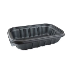 Pactiv Evergreen EarthChoice® Entrée2Go™ Takeout Containers, 32 Oz, Black, Carton Of 300 Containers