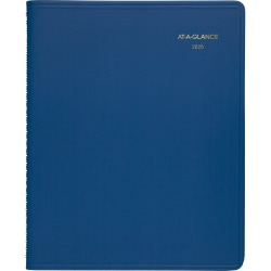 2025 AT-A-GLANCE® Monthly Planner, 7" x 8-3/4"?, Blue, January To December, 7012420