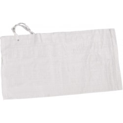 Mutual Industries Sandbags, 14" x 26", White, Case Of 100 Bags