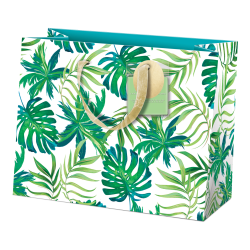 Lady Jayne Gift Bag With Tissue Paper And Hang Tag, Medium, Tropical Palms