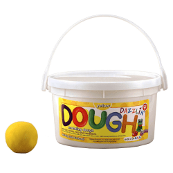 Hygloss Dazzlin' Dough, 3 Lb Tub, Yellow, Pack Of 3 Tubs