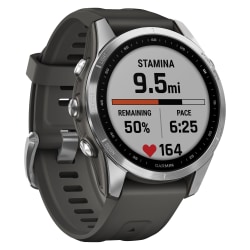 Garmin fenix 7S Multisport GPS Smartwatch, Silver/Graphite