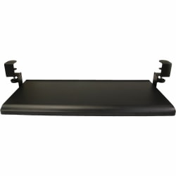 SKILCRAFT® Clamp-On Height-Adjustable Keyboard Tray - 32" Width x 12" Depth - Black - Plastic, Metal - 1